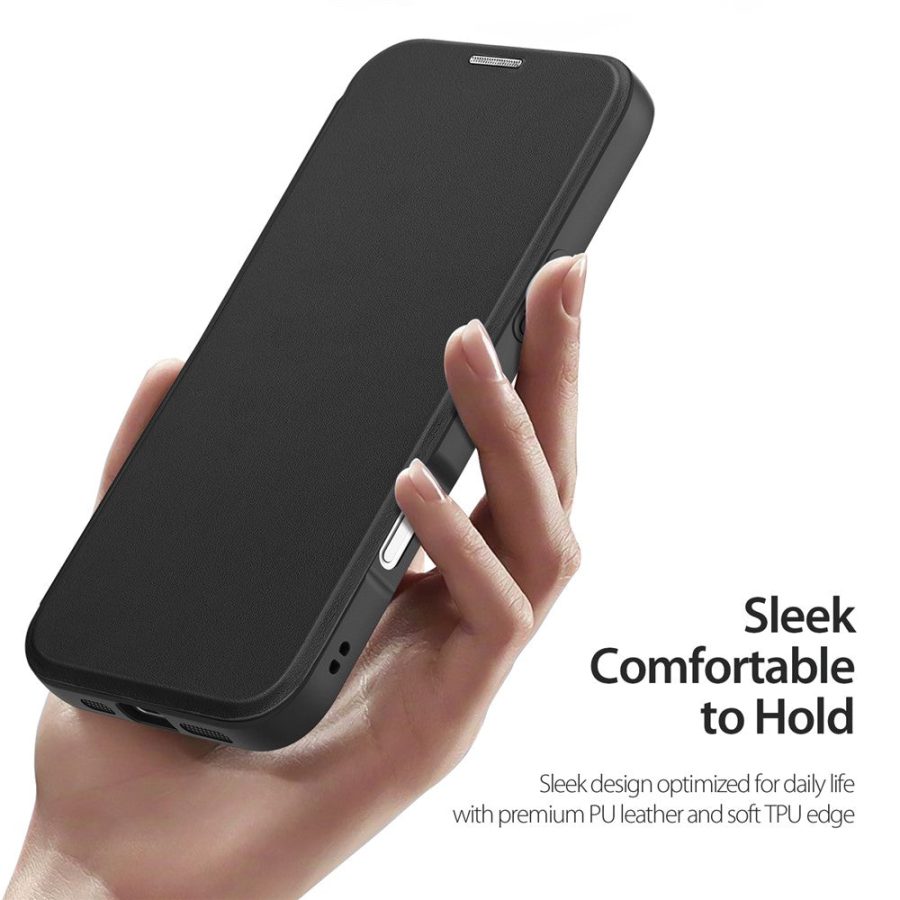6601164494A-5 DUX DUCIS For iPhone 17 Pro Leather Case Skin X Pro Series Rotary Kickstand Cover Compatible with MagSafe