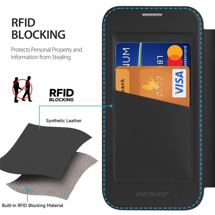6601164494A-8 DUX DUCIS For iPhone 17 Pro Leather Case Skin X Pro Series Rotary Kickstand Cover Compatible with MagSafe