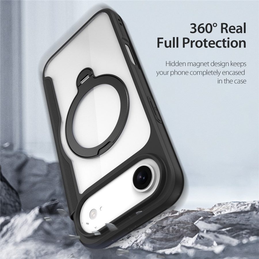 DUX DUCIS Skin X Pro Series For iPhone Air Leather Case Rotary Kickstand Cover Compatible with MagSafe