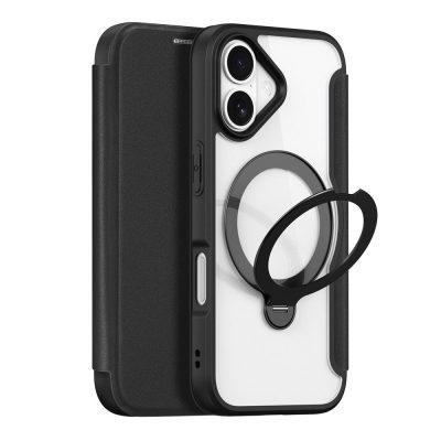 DUX DUCIS For iPhone 17 Leather Case Skin X Pro Series Rotary Kickstand Cover Compatible with MagSafe