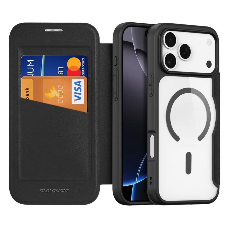 6601164497A-2 DUX DUCIS For iPhone 17 Pro Max Leather Case Skin X Pro Series Flip Cover Compatible with MagSafe