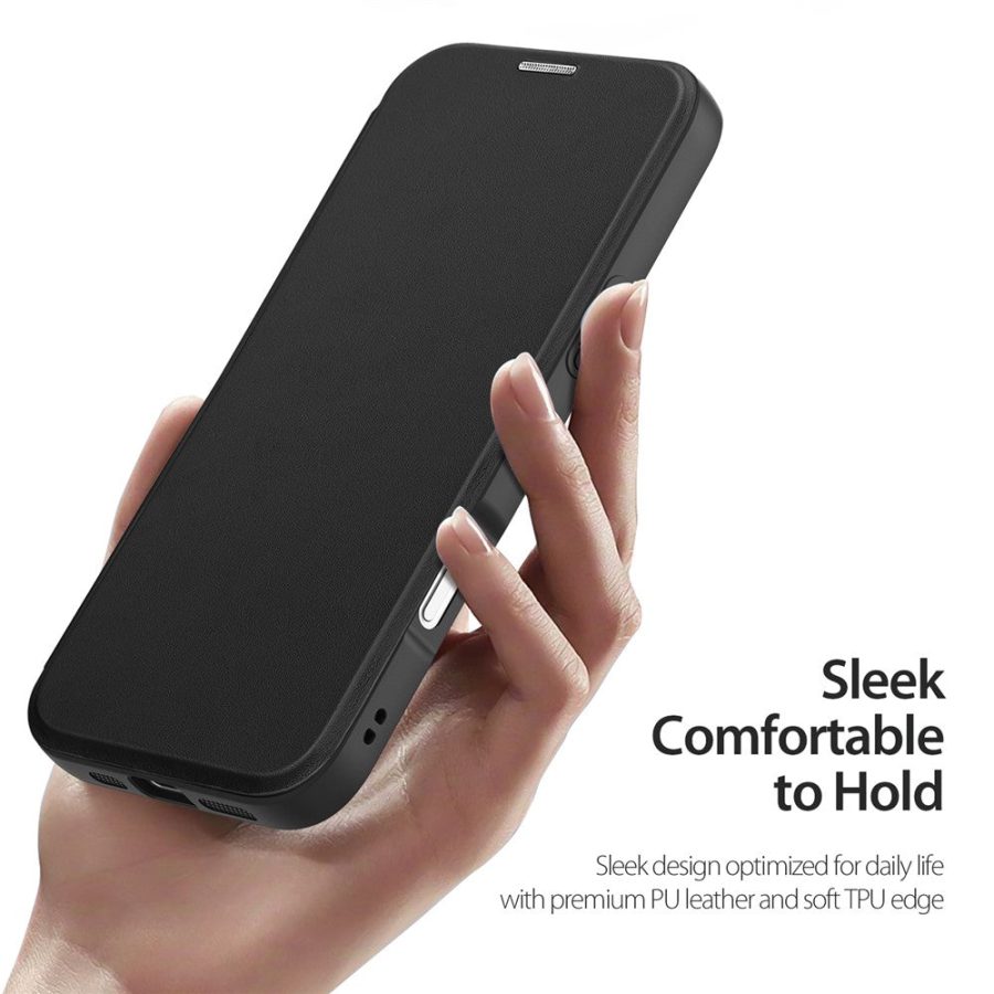 6601164497A-6 DUX DUCIS For iPhone 17 Pro Max Leather Case Skin X Pro Series Flip Cover Compatible with MagSafe