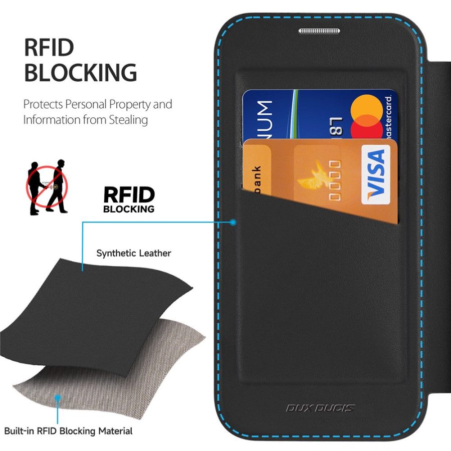6601164498A-9 DUX DUCIS For iPhone 17 Pro Leather Case Skin X Pro Series Flip Cover Compatible with MagSafe
