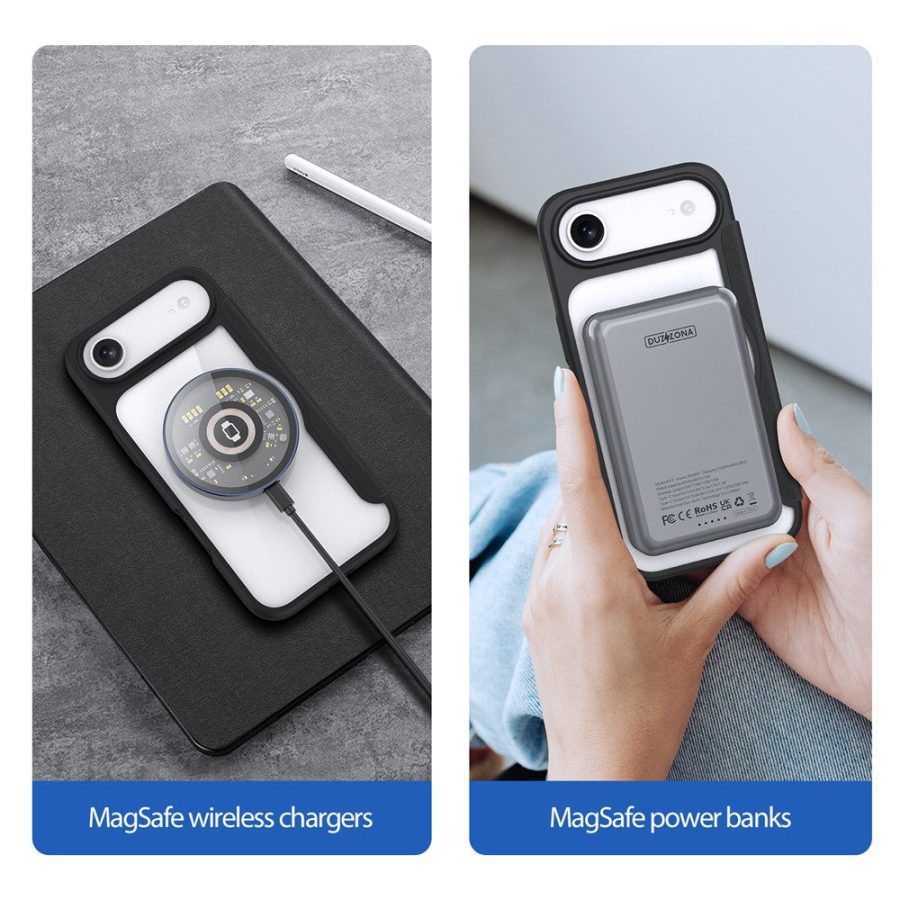 DUX DUCIS Skin X Pro Series For iPhone Air Leather Case Flip Cover Compatible with MagSafe