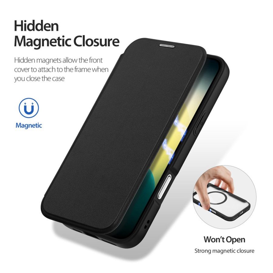 DUX DUCIS Skin X Pro Series For iPhone Air Leather Case Flip Cover Compatible with MagSafe