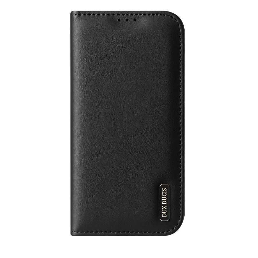 6601165164A-2 DUX DUCIS For iPhone 17 Pro Case Hivo Series Cowhide Leather RFID Blocking Wallet Stand Flip Phone Cover