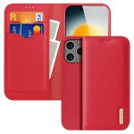 DUX DUCIS For iPhone 17 Pro Case Hivo Series Cowhide Leather RFID Blocking Wallet Stand Flip Phone Cover