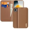 DUX DUCIS For iPhone Air Case Hivo Series Cowhide Leather RFID Blocking Wallet Stand Flip Phone Cover