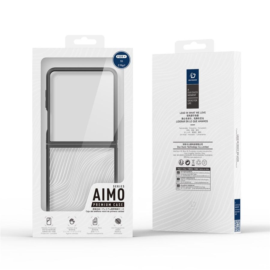 6601170930A-9 DUX DUCIS Aimo Series For Samsung Galaxy Z Flip7 Case TPU - PC Matte Anti Drop Phone Cover without Glass
