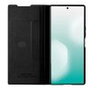 6601171017A-3 NILLKIN Qin Pro Series for Samsung Galaxy Z Fold7 Case Vegan Leather Phone Cover with Built-in Stylus / Card Slots