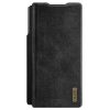 6601171017A-4 NILLKIN Qin Pro Series for Samsung Galaxy Z Fold7 Case Vegan Leather Phone Cover with Built-in Stylus / Card Slots