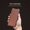 6601171020A-12 NILLKIN For Samsung Galaxy Z Fold7 Case Vegan Leather Kickstand Phone Cover with Stylus Slot / Card Slot
