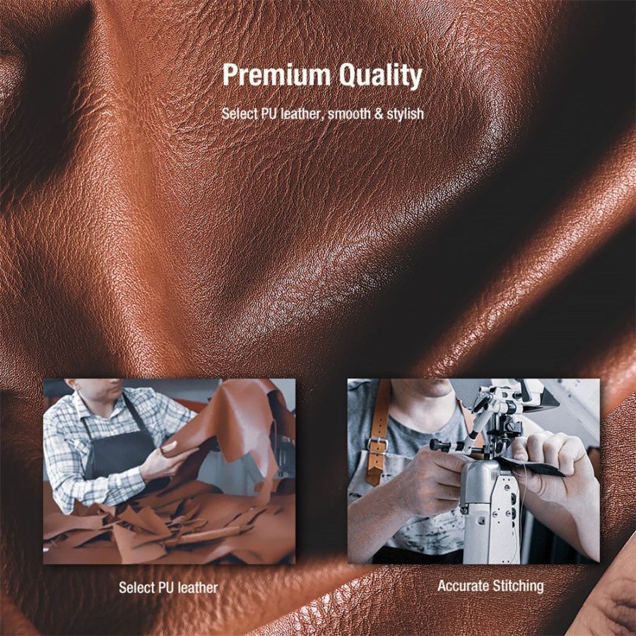 6601171020A-6 NILLKIN For Samsung Galaxy Z Fold7 Case Vegan Leather Kickstand Phone Cover with Stylus Slot / Card Slot