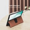6601171020A-8 NILLKIN For Samsung Galaxy Z Fold7 Case Vegan Leather Kickstand Phone Cover with Stylus Slot / Card Slot