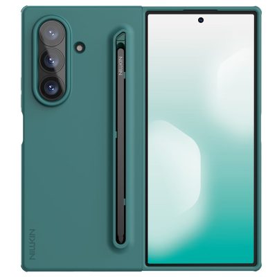 6601171058A-1 NILLKIN Flex Pure Fold For Samsung Galaxy Z Fold7 Case Shockproof Silicone with Stylus Pen Phone Cover