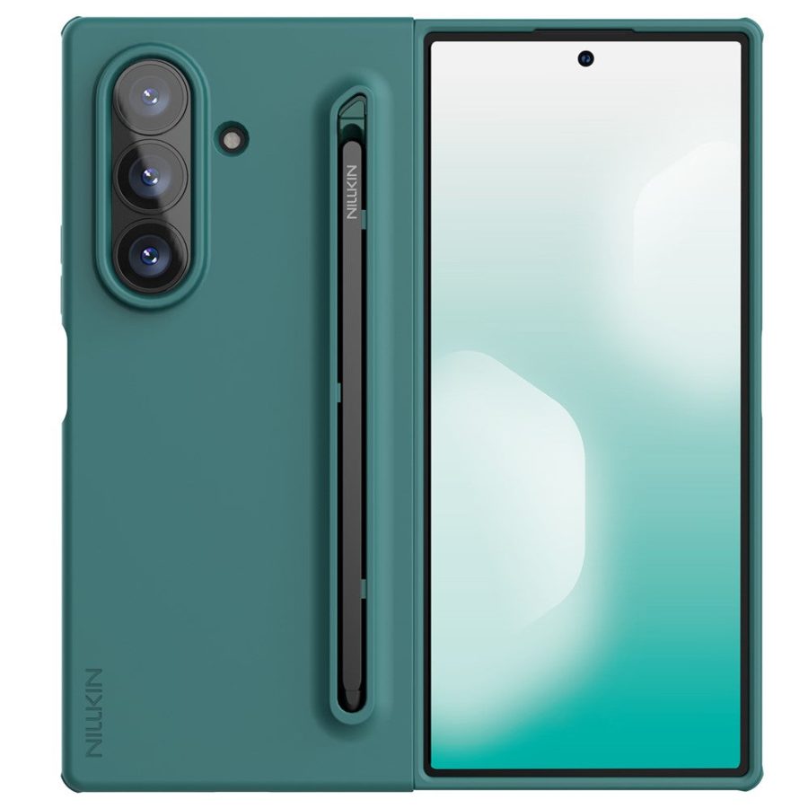 6601171058A-1 NILLKIN Flex Pure Fold For Samsung Galaxy Z Fold7 Case Shockproof Silicone with Stylus Pen Phone Cover
