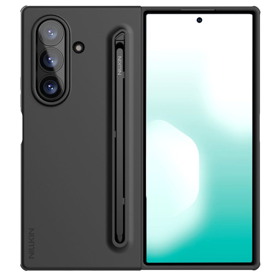 6601171058B-1 NILLKIN Flex Pure Fold For Samsung Galaxy Z Fold7 Case Shockproof Silicone with Stylus Pen Phone Cover