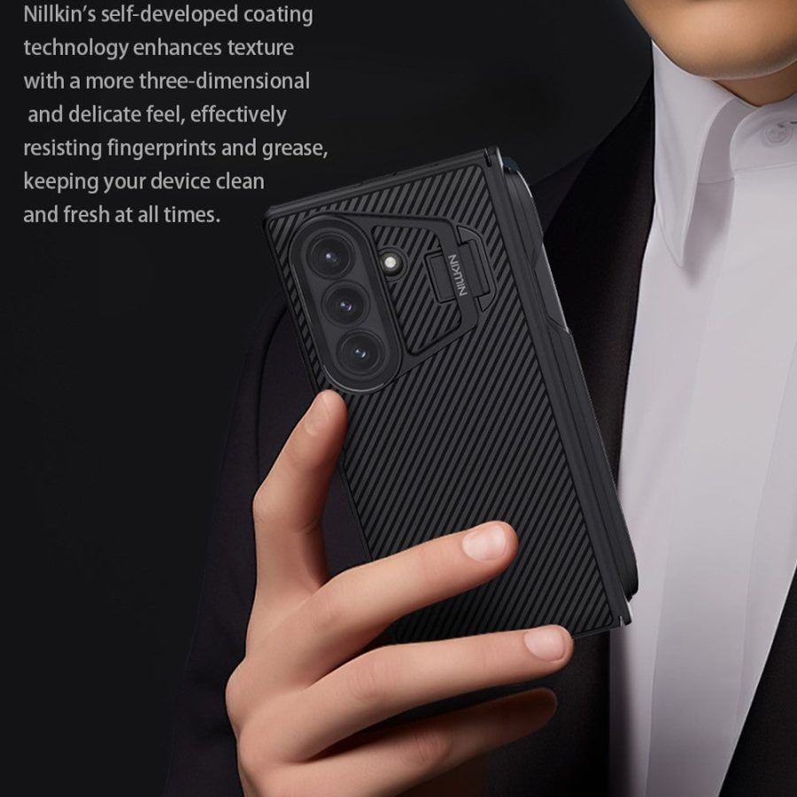 6601171063A-6 NILLKIN CamShield Prop Series For Samsung Galaxy Z Fold7 Case with Clear Camera Lid / Stylus Pen Phone Cover