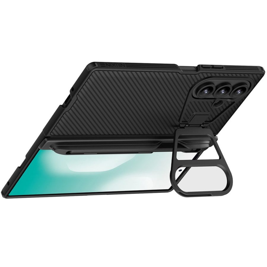 6601171064A-2 NILLKIN CamShield Prop Magnetic Series For Samsung Galaxy Z Fold7 Case with Clear Camera Lid / Stylus Pen Phone Cover
