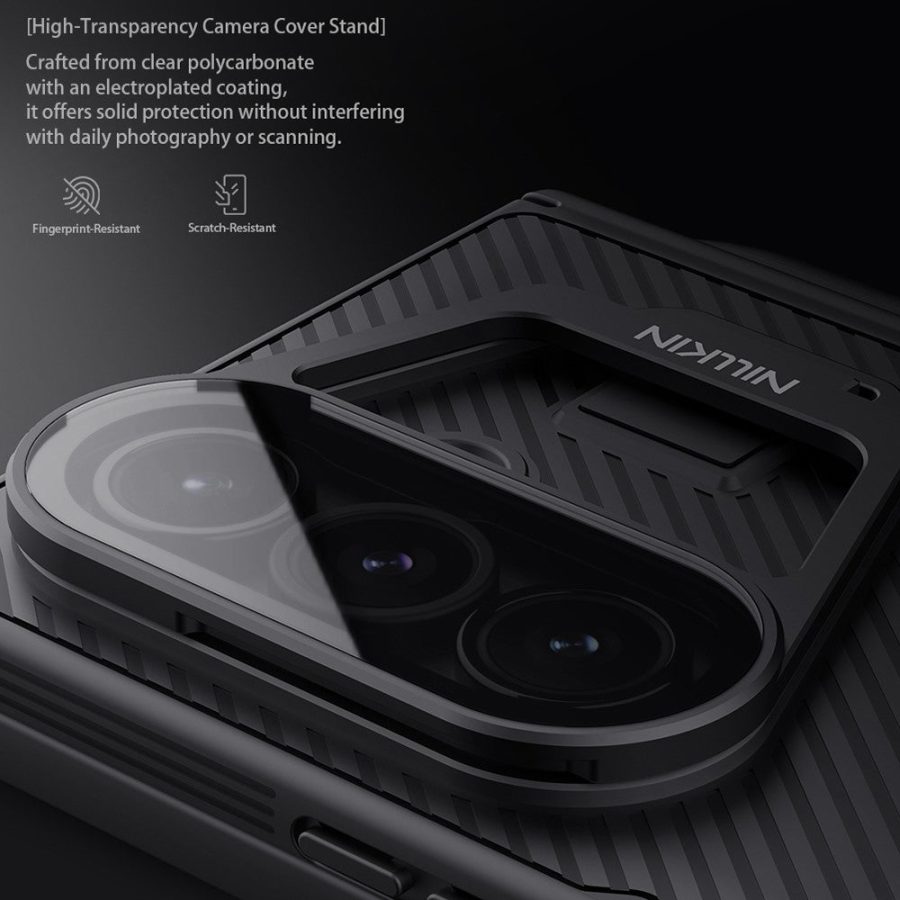 6601171064A-6 NILLKIN CamShield Prop Magnetic Series For Samsung Galaxy Z Fold7 Case with Clear Camera Lid / Stylus Pen Phone Cover