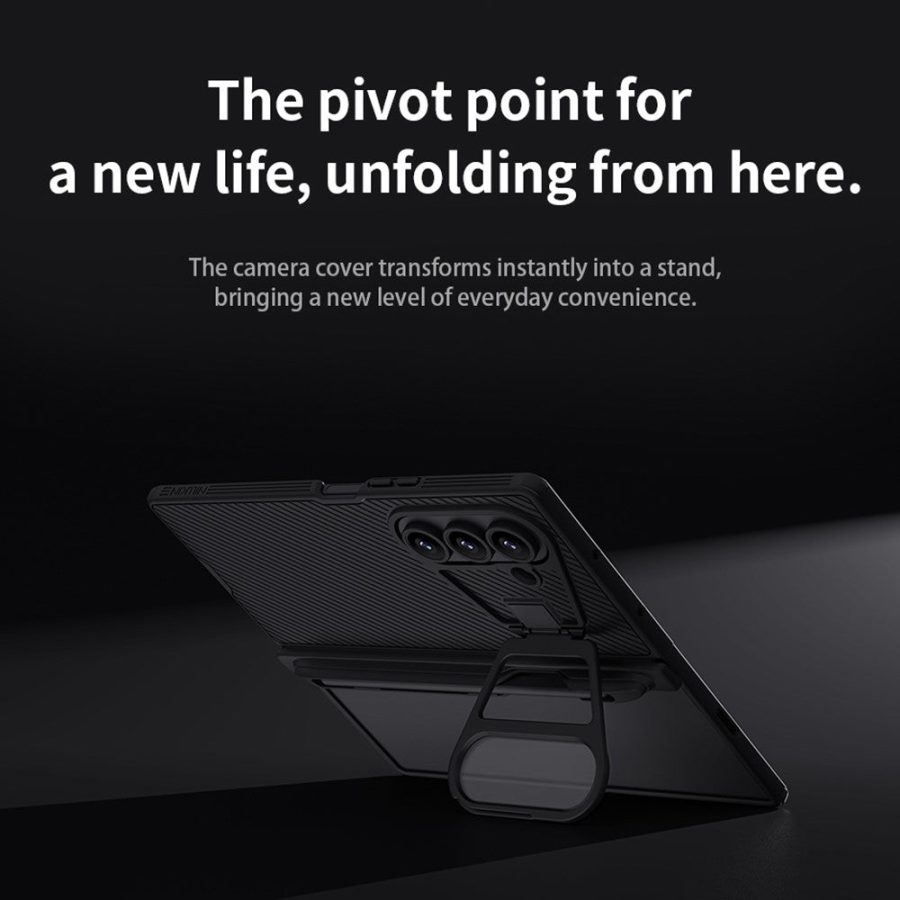 6601171064A-7 NILLKIN CamShield Prop Magnetic Series For Samsung Galaxy Z Fold7 Case with Clear Camera Lid / Stylus Pen Phone Cover