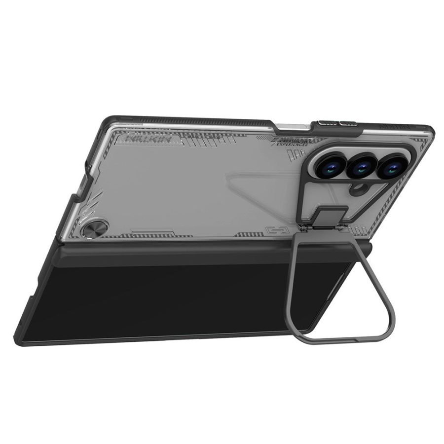 6601172281A-2 NILLKIN Iceblade CamProp For Samsung Galaxy Z Fold7 Case with Lens Frame Kickstand Phone Cover
