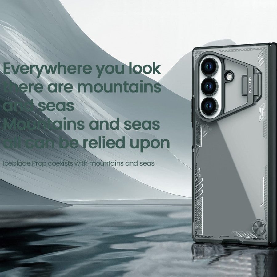 6601172281A-6 NILLKIN Iceblade CamProp For Samsung Galaxy Z Fold7 Case with Lens Frame Kickstand Phone Cover