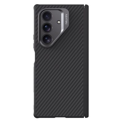 6601172285A-1 NILLKIN For Samsung Galaxy Z Fold7 Case Aramid Fiber Back Magnetic Support Phone Cover with Cutout Kickstand Camera Lens