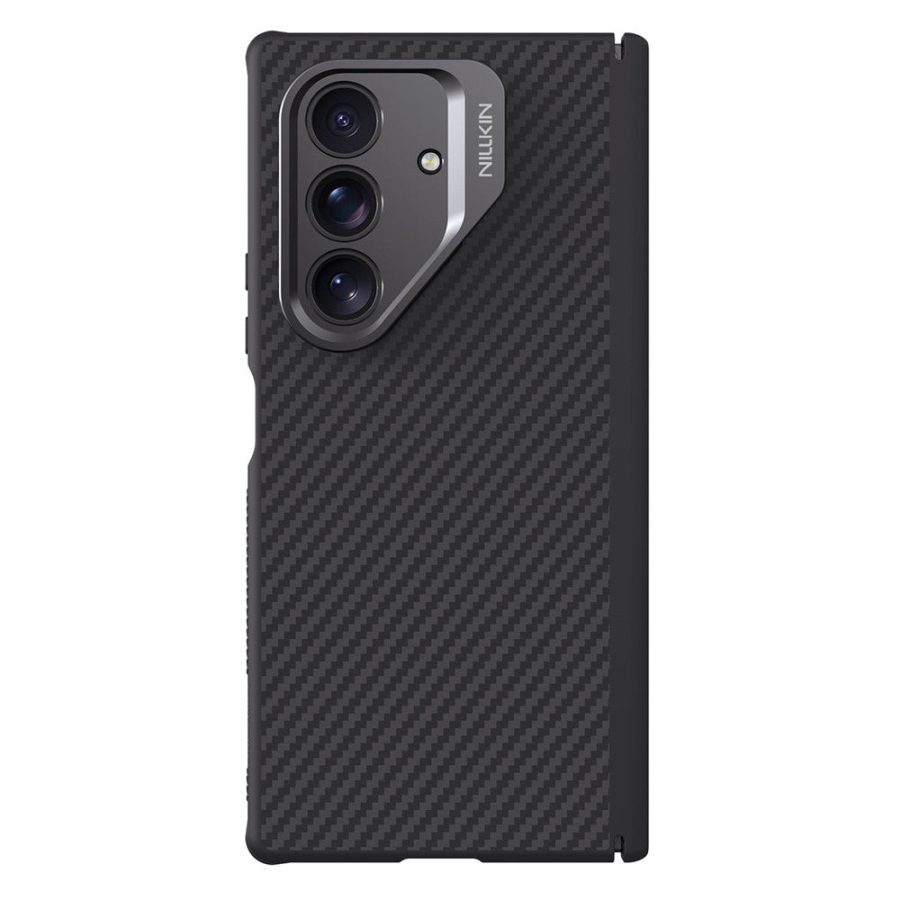 6601172285A-1 NILLKIN For Samsung Galaxy Z Fold7 Case Aramid Fiber Back Magnetic Support Phone Cover with Cutout Kickstand Camera Lens