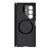 6601172285A-4 NILLKIN For Samsung Galaxy Z Fold7 Case Aramid Fiber Back Magnetic Support Phone Cover with Cutout Kickstand Camera Lens