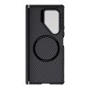 6601172287A-4 NILLKIN For Samsung Galaxy Z Fold7 Case Carbon Fiber Back Shockproof Phone Cover with Magnetic Support / Clear Black Lens Lid