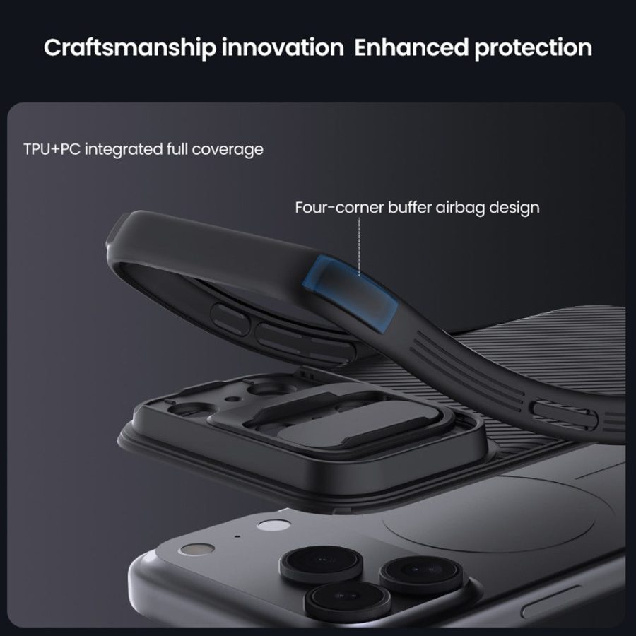 NILLKIN Camshield Pro Series for iPhone 17 Pro Max Case PC - TPU Slide Camera Lid Phone Cover