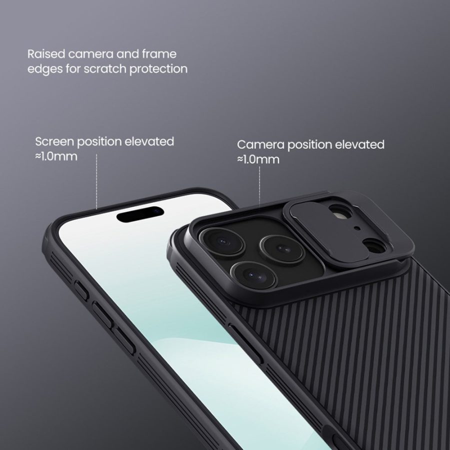NILLKIN Camshield Pro Series for iPhone 17 Pro Max Case PC - TPU Slide Camera Lid Phone Cover
