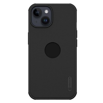 660117461A-1 NILLKIN Super Frosted Shield Pro Hard PC Case for iPhone 14 Shockproof Matte Phone Cover (Hollow-out Design for Logo)