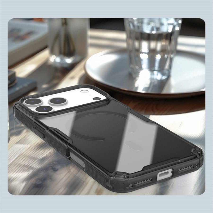 6601176395A-12 NILLKIN Nature Pro Series for iPhone 17 Pro Case Compatible with MagSafe TPU - PC Ultra Clear Phone Case