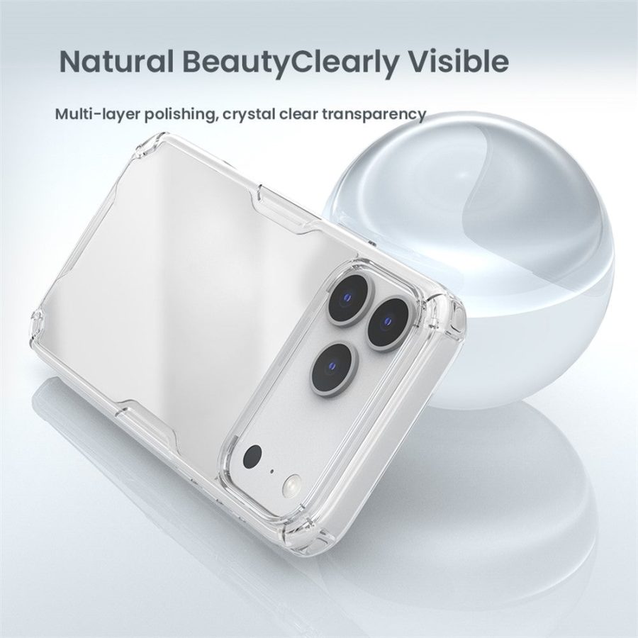 NILLKIN Nature Pro Series For iPhone 17 Pro Max Case PC - TPU Anti-Scratch Clear Back Cover