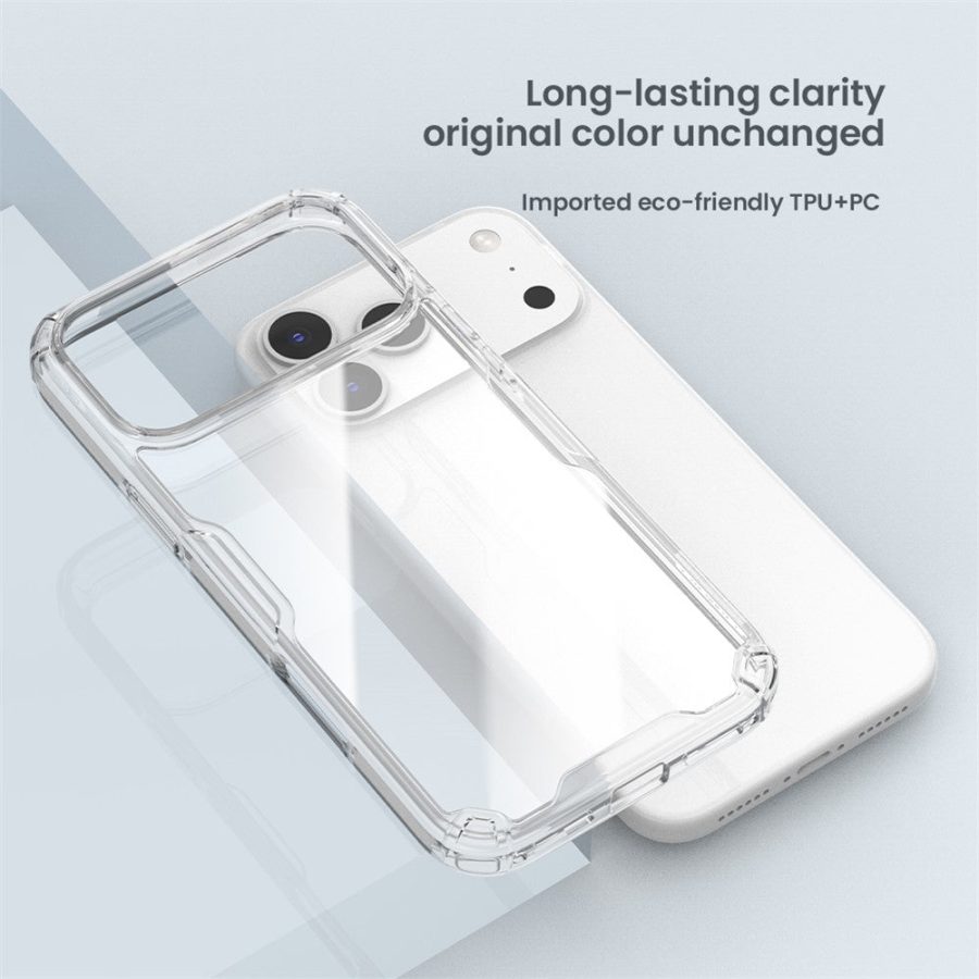 NILLKIN Nature Pro Series For iPhone 17 Pro Max Case PC - TPU Anti-Scratch Clear Back Cover