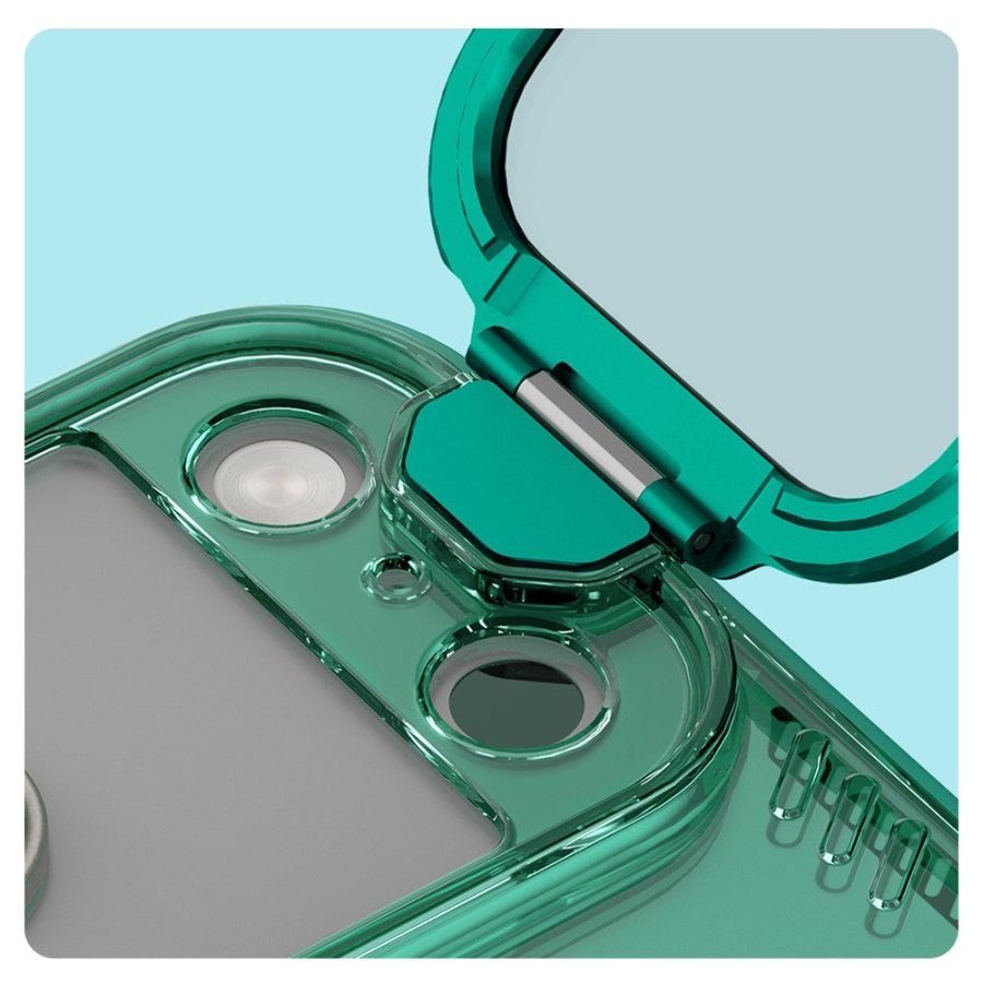 NILLKIN Iceblade CamProp For iPhone 17 Pro Max Magnetic Case Clear Lens Lid Kickstand PC - TPU Phone Cover