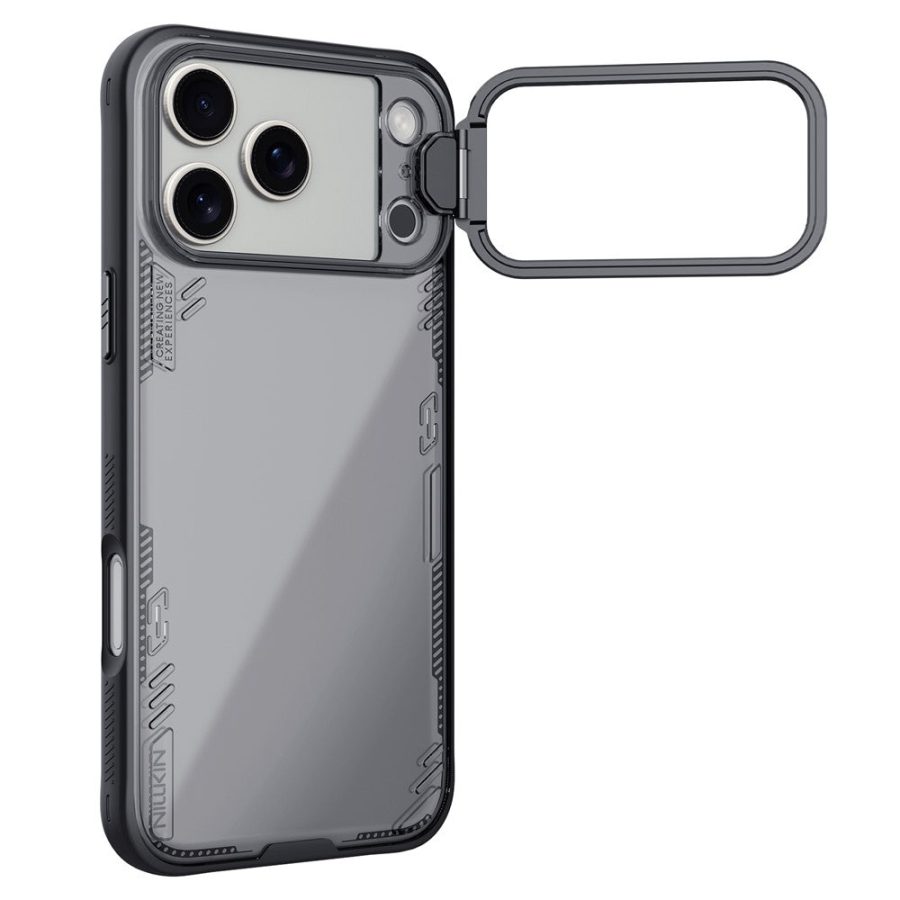 6601176509A-4 NILLKIN Iceblade CamProp For iPhone 17 Pro Max Case Clear Lens Lid Kickstand PC - TPU Phone Cover