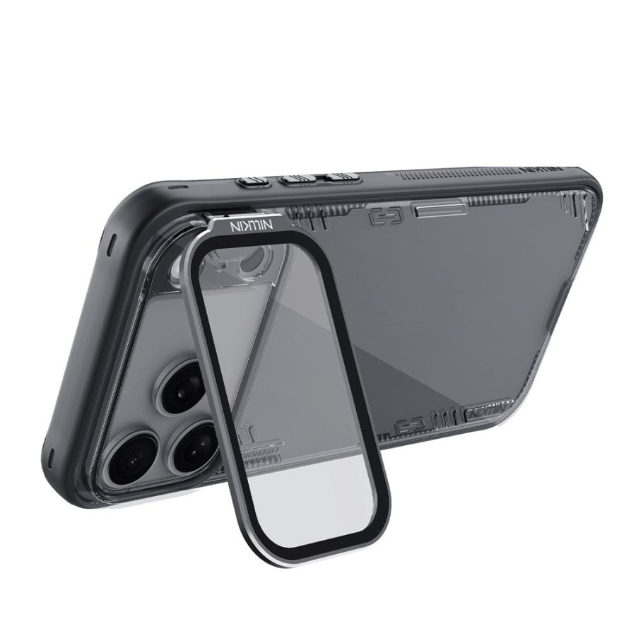 6601176509A-5 NILLKIN Iceblade CamProp For iPhone 17 Pro Max Case Clear Lens Lid Kickstand PC - TPU Phone Cover