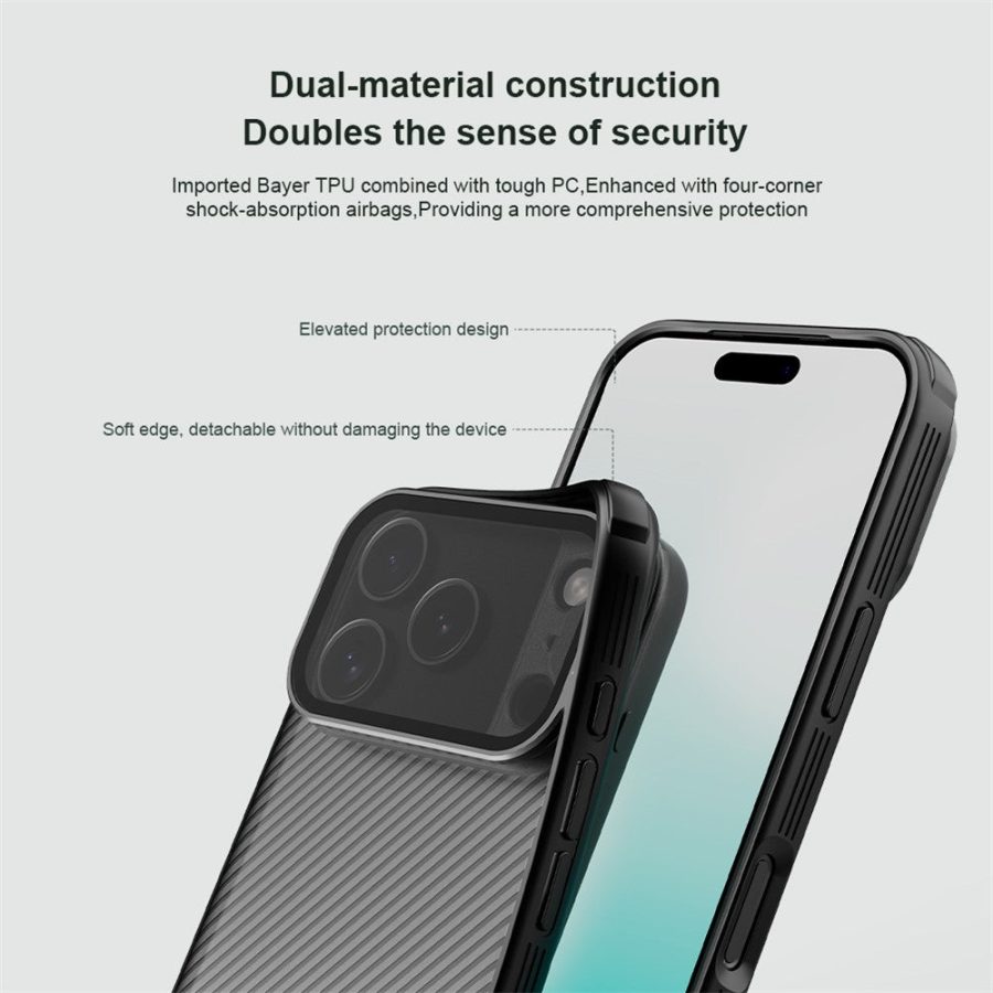 6601176510A-13 NILLKIN CamShield Prop Series For iPhone 17 Pro Case Clear Lens Lid TPU - PC Phone Cover