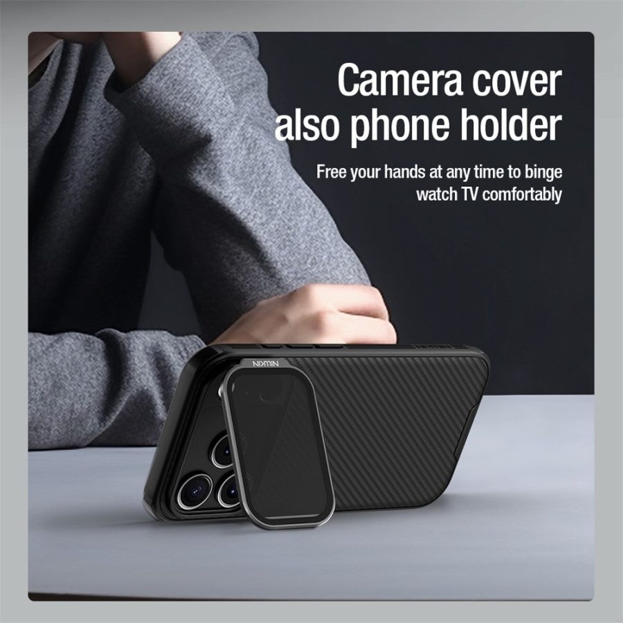 6601176511A-9 NILLKIN Camshield Prop Series for iPhone 17 Pro Case Clear Black Lens Lid PC - TPU Phone Back Cover