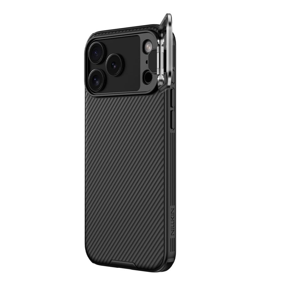 6601176512A-3 NILLKIN Camshield Prop Series for iPhone 17 Pro Max Case Clear Black Lens Lid PC - TPU Phone Back Cover