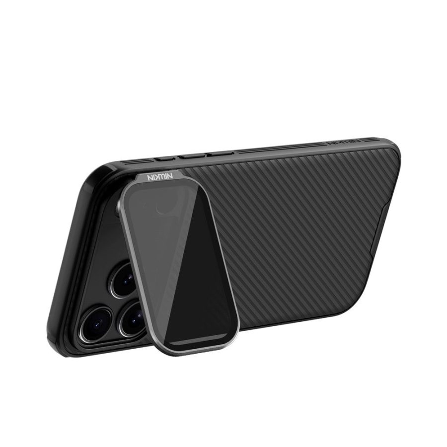 6601176512A-5 NILLKIN Camshield Prop Series for iPhone 17 Pro Max Case Clear Black Lens Lid PC - TPU Phone Back Cover