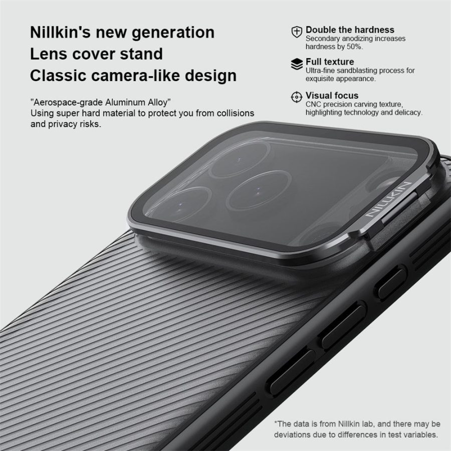 6601176514A-9 NILLKIN CamShield Prop Series For iPhone 17 Pro Max Case Clear Lens Lid TPU - PC Phone Cover