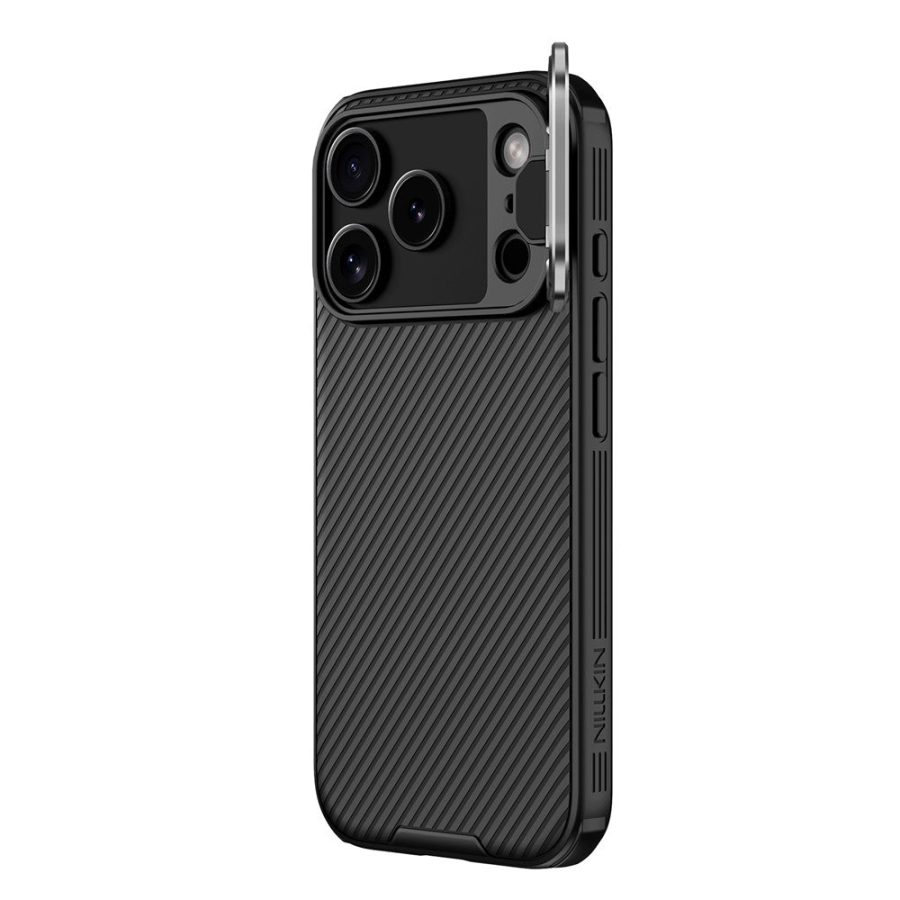 NILLKIN Camshield Prop Magnetic Series for iPhone 17 Pro Case Clear Black Lens Lid PC - TPU Phone Back Cover