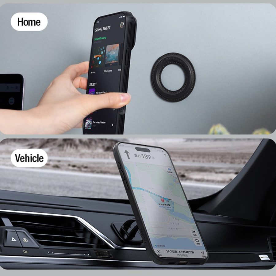 NILLKIN Camshield Prop Magnetic Series for iPhone 17 Pro Max Case Clear Black Lens Lid PC - TPU Phone Back Cover