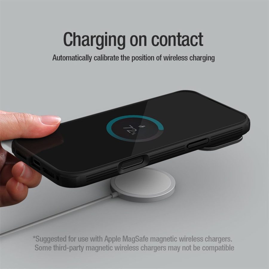 NILLKIN Camshield Prop Magnetic Series for iPhone 17 Pro Max Case Clear Black Lens Lid PC - TPU Phone Back Cover