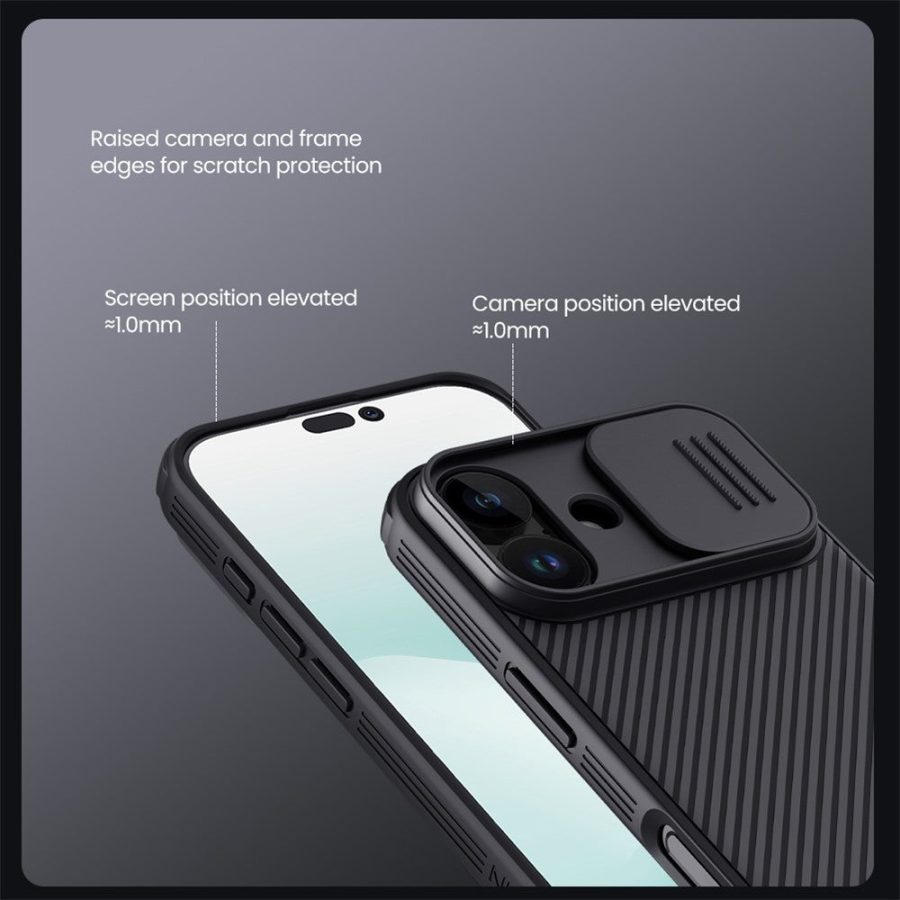 NILLKIN Camshield Pro for iPhone 17 Case Compatible with MagSafe TPU - PC Phone Cover with Slider Camera