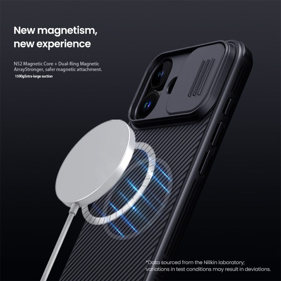 NILLKIN Camshield Pro for iPhone 17 Case Compatible with MagSafe TPU - PC Phone Cover with Slider Camera